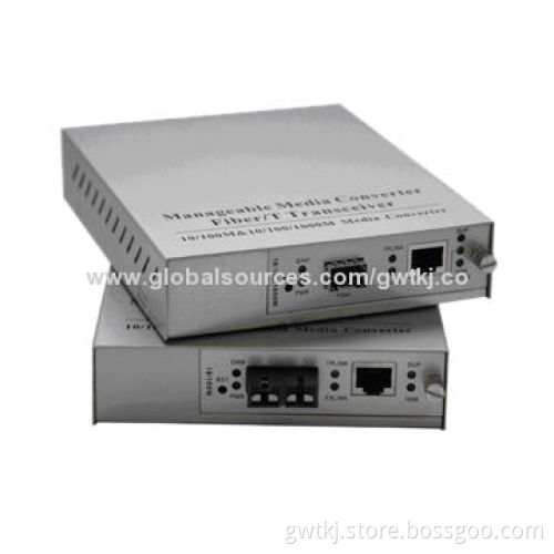 10/100M Manageable Media Converter,SFP optical slot design
